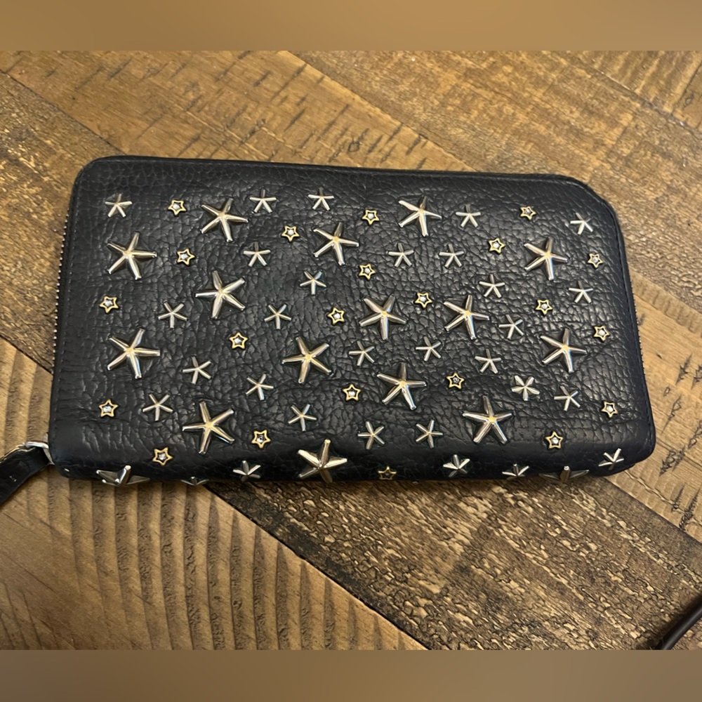 Jimmy Choo Star Studded Leather Wallet